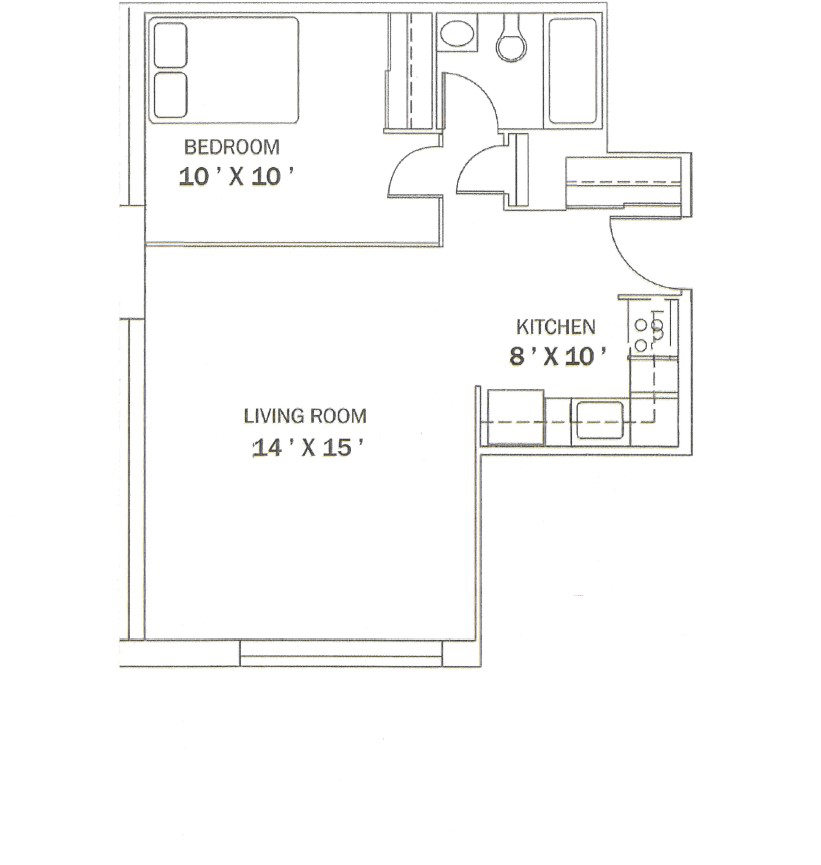 Jr. One Bedroom